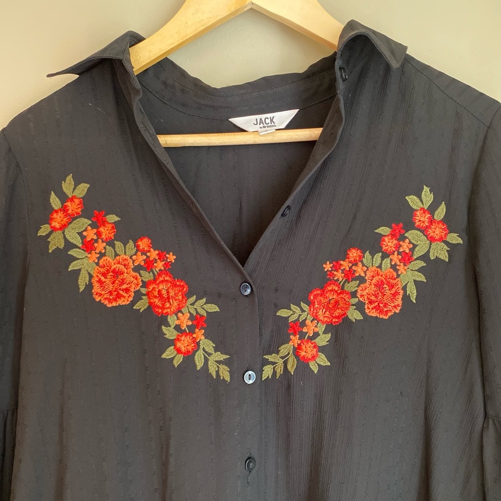 Embroidered flower dress